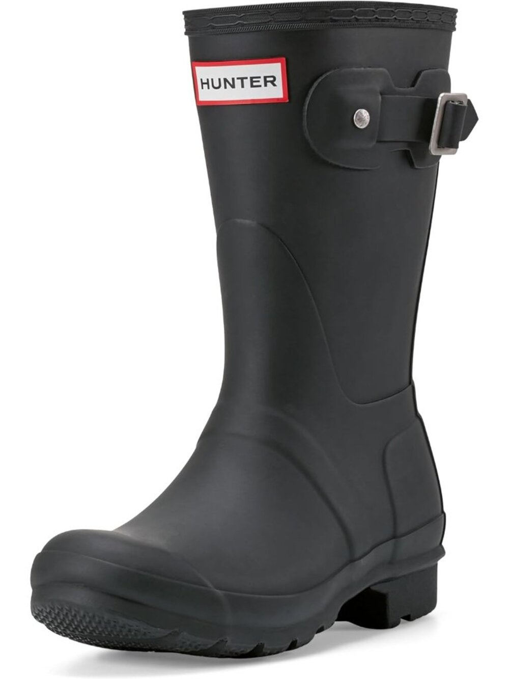 Women's Black Waterproof Rubber Enhanced Beautiful Comfortable Short Rain Boots